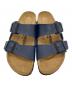 中古・古着 BIRKENSTOCK (ビルケンシュトック) サンダル ブラウン×ネイビー サイズ:24.5：5000円