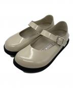 BIRKENSTOCK×TOMORROW LANDビルケンシュトック×トゥモローランド）の古着「別注 ナチュラルレザー パテントサンダル」｜アイボリー