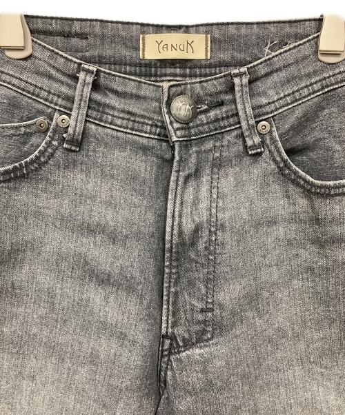 YANUK（ヤヌーク）YANUK (ヤヌーク) ルーズバギー デニムパンツ グレー サイズ:W21の古着・服飾アイテム