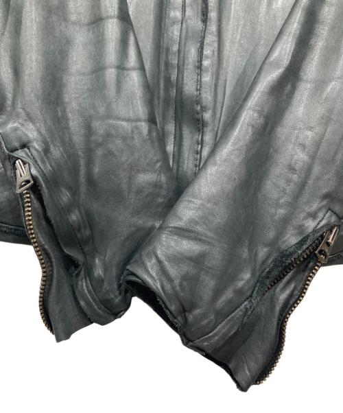 sisii（シシ）sisii (シシ) レザージャケット ブラック サイズ:XXSの古着・服飾アイテム
