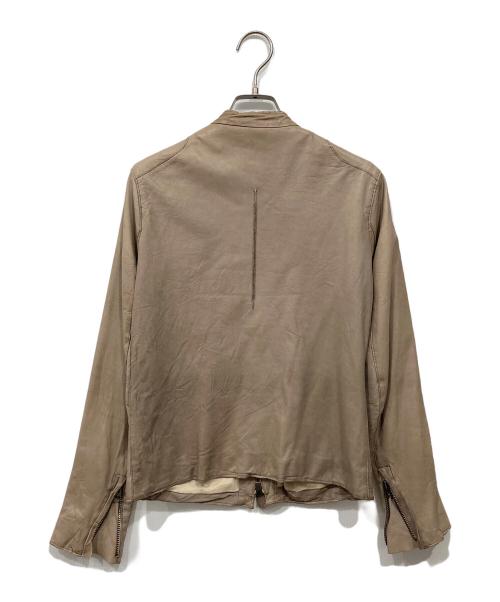 sisii（シシ）sisii (シシ) レザージャケット ベージュ サイズ:XXSの古着・服飾アイテム