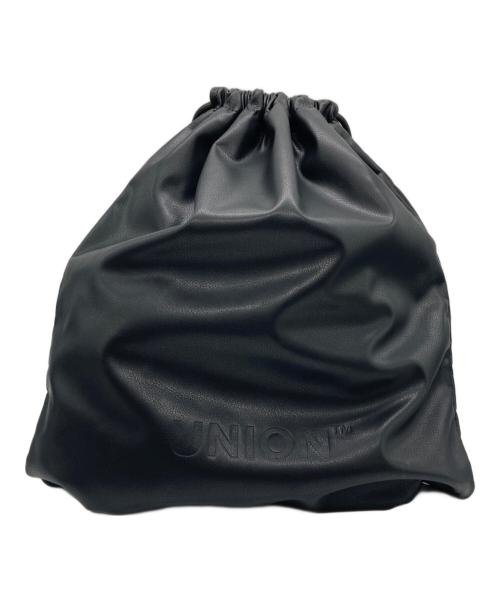 UNION（ユニオン）UNION (ユニオン) エコレザーナップサック ブラックの古着・服飾アイテム