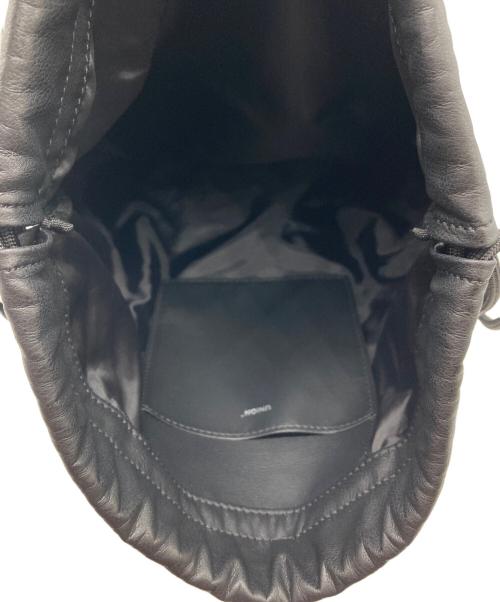 UNION（ユニオン）UNION (ユニオン) エコレザーナップサック ブラックの古着・服飾アイテム
