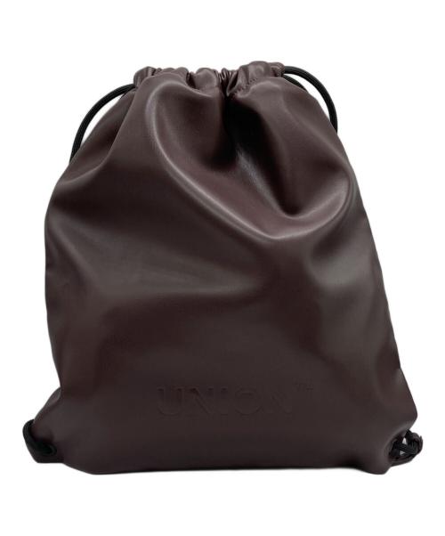 UNION（ユニオン）UNION (ユニオン) エコレザーナップサック ブラウンの古着・服飾アイテム