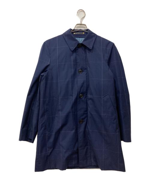 PAUL SMITH（ポールスミス）Paul Smith (ポールスミス) ライナー付きウールステンカラーコート ブルー サイズ:Sの古着・服飾アイテム