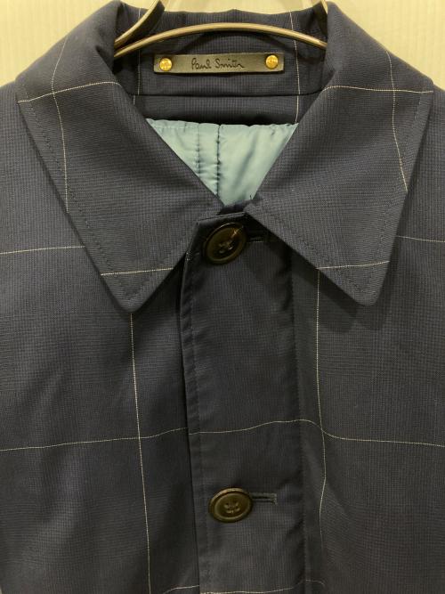 PAUL SMITH（ポールスミス）Paul Smith (ポールスミス) ライナー付きウールステンカラーコート ブルー サイズ:Sの古着・服飾アイテム