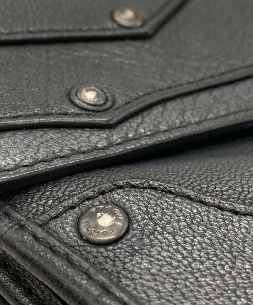 COACH（コーチ）COACH (コーチ) スタッズショルダーバッグ ブラックの古着・服飾アイテム
