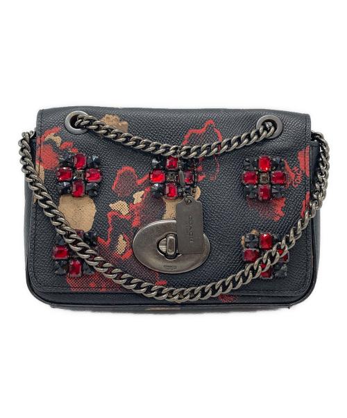 COACH（コーチ）COACH (コーチ) ショルダーバッグ ブラック×レッドの古着・服飾アイテム