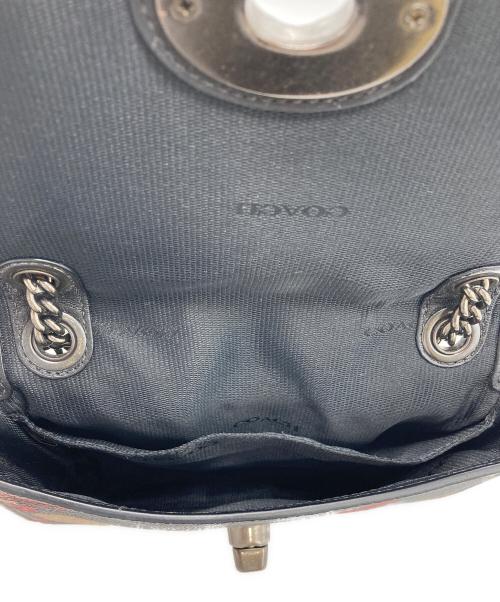 COACH（コーチ）COACH (コーチ) ショルダーバッグ ブラック×レッドの古着・服飾アイテム