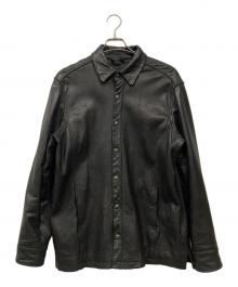 Eddie Bauer（エディーバウアー）の古着「ラムレザージャケット」｜ブラック
