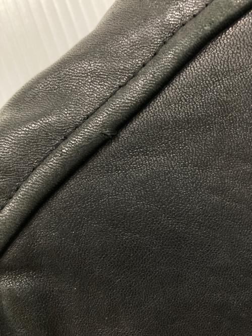 Eddie Bauer（エディーバウアー）Eddie Bauer (エディーバウアー) ラムレザージャケット ブラック サイズ:Mの古着・服飾アイテム
