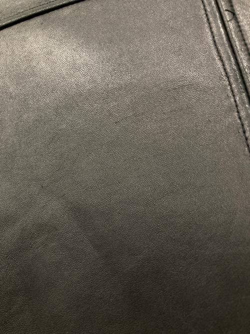 Eddie Bauer（エディーバウアー）Eddie Bauer (エディーバウアー) ラムレザージャケット ブラック サイズ:Mの古着・服飾アイテム
