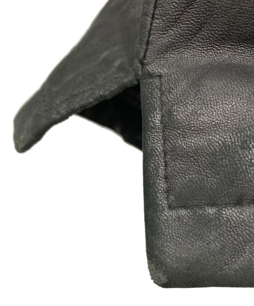 Eddie Bauer（エディーバウアー）Eddie Bauer (エディーバウアー) ラムレザージャケット ブラック サイズ:Mの古着・服飾アイテム