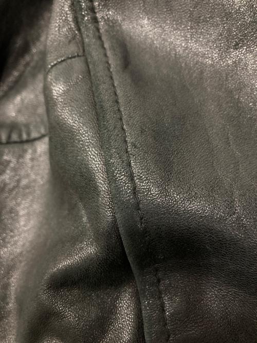 Eddie Bauer（エディーバウアー）Eddie Bauer (エディーバウアー) ラムレザージャケット ブラック サイズ:Mの古着・服飾アイテム