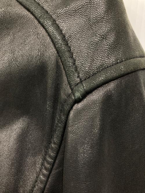 Eddie Bauer（エディーバウアー）Eddie Bauer (エディーバウアー) ラムレザージャケット ブラック サイズ:Mの古着・服飾アイテム