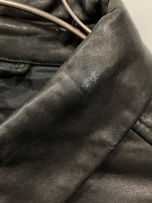 Eddie Bauer（エディーバウアー）Eddie Bauer (エディーバウアー) ラムレザージャケット ブラック サイズ:Mの古着・服飾アイテム