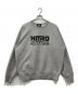 NITRO MICROPHONE UNDERGROUND（ニトロ・マイクロフォン・アンダーグラウンド）の古着「刺繍ロゴスウェット」｜グレー