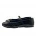 PRADA (プラダ) ライアングルロゴ バレリーナシューズ ブラック サイズ:37 1/2：70000円