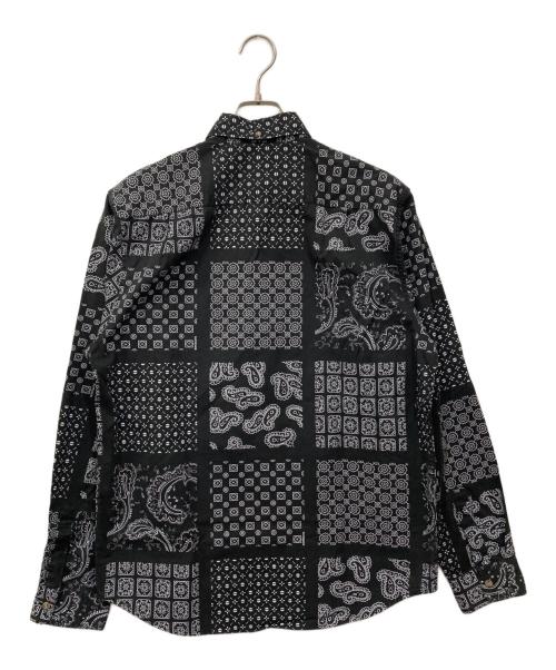SUPREME（シュプリーム）Supreme (シュプリーム) ペイズリーグリッドシャツ ブラック サイズ:Mの古着・服飾アイテム