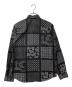 Supreme (シュプリーム) ペイズリーグリッドシャツ ブラック サイズ:M：12000円