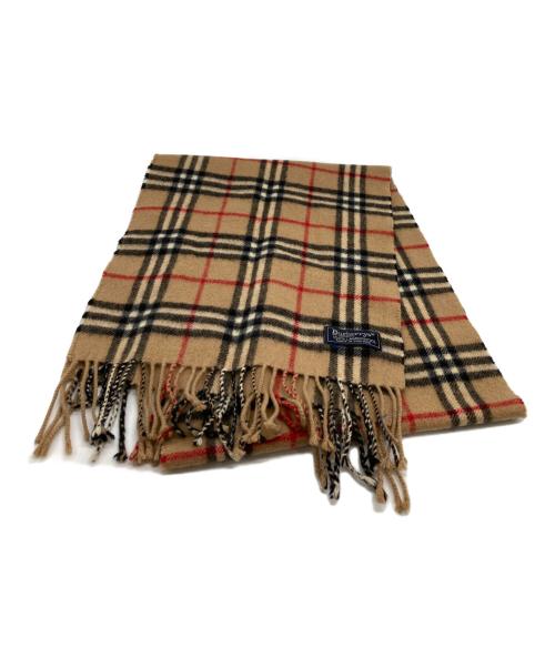 Burberry's（バーバリーズ）Burberry's (バーバリーズ) ウールマフラー ベージュの古着・服飾アイテム