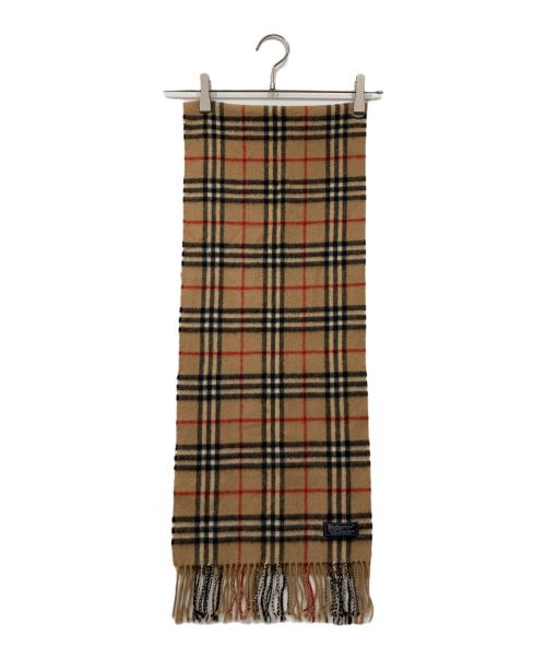 Burberry's（バーバリーズ）Burberry's (バーバリーズ) ウールマフラー ベージュの古着・服飾アイテム