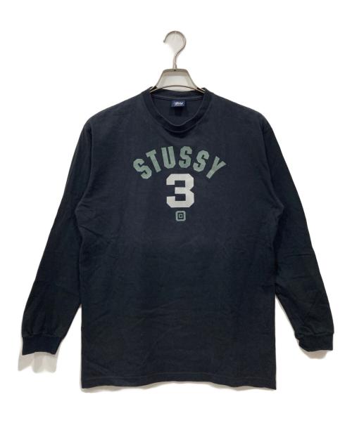 stussy（ステューシー）stussy (ステューシー) アーチロゴプリントカットソー ネイビー サイズ:Mの古着・服飾アイテム