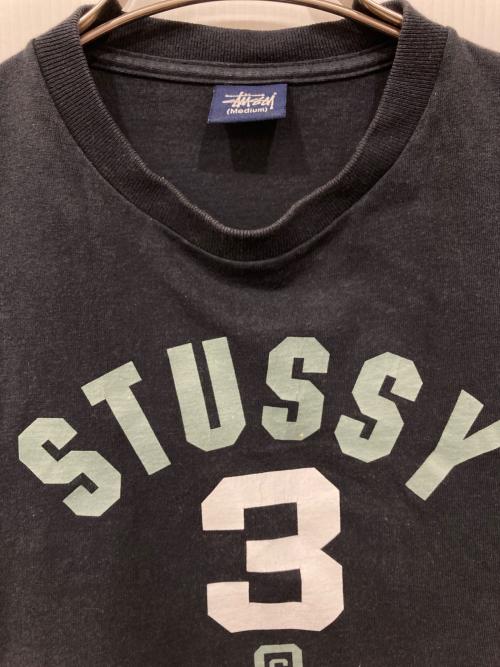 stussy（ステューシー）stussy (ステューシー) アーチロゴプリントカットソー ネイビー サイズ:Mの古着・服飾アイテム