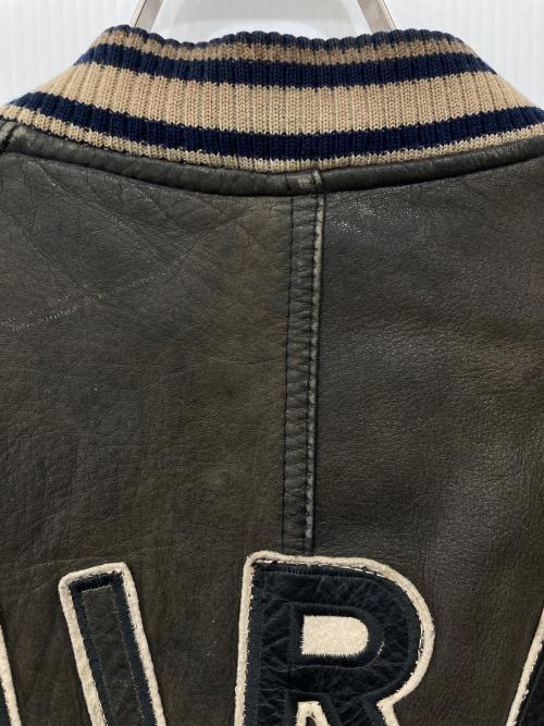 AVIREX（アヴィレックス）AVIREX (アヴィレックス) レザーバーシティージャケット ブラウン サイズ:Mの古着・服飾アイテム