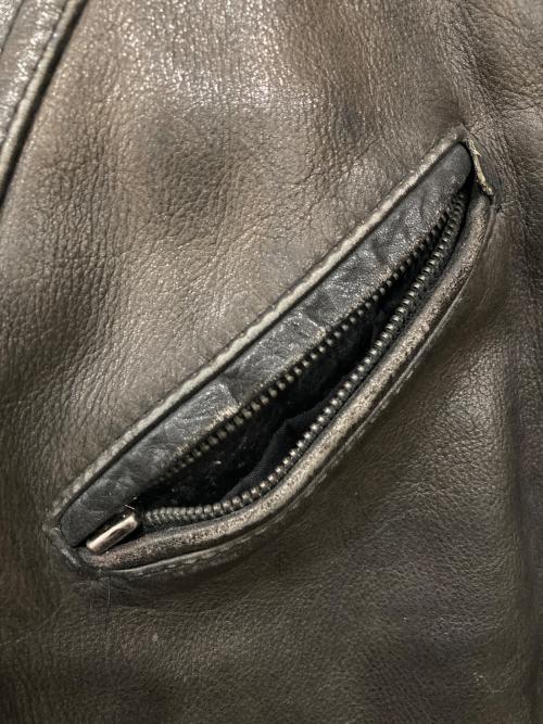 AVIREX（アヴィレックス）AVIREX (アヴィレックス) レザーバーシティージャケット ブラウン サイズ:Mの古着・服飾アイテム