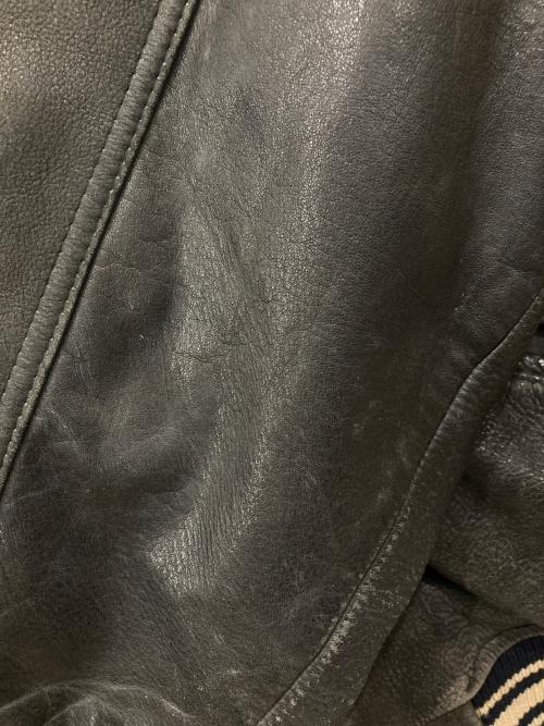 AVIREX（アヴィレックス）AVIREX (アヴィレックス) レザーバーシティージャケット ブラウン サイズ:Mの古着・服飾アイテム