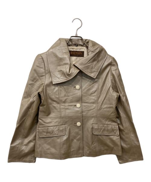 BALMAN（バルマン）BALMAN (バルマン) シープスキンジャケット ベージュ サイズ:11の古着・服飾アイテム