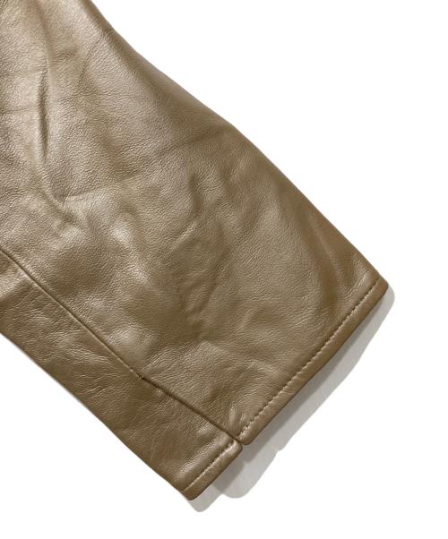 BALMAN（バルマン）BALMAN (バルマン) シープスキンジャケット ベージュ サイズ:11の古着・服飾アイテム