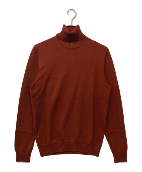 Drumohr（ドルモア）Drumohr (ドルモア) 8ゲージ タートルネックニット ブラウン サイズ:48の古着・服飾アイテム