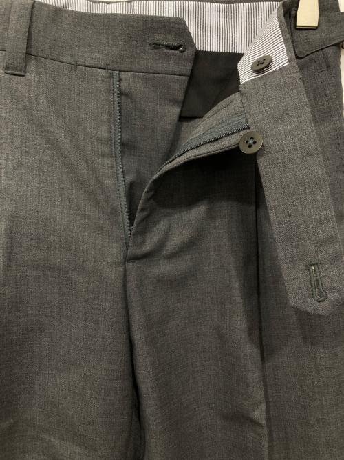 BEAMS F（ビームスエフ）BEAMS F (ビームスエフ) 2Pサイドアジャスターウールパンツ グレー サイズ:42の古着・服飾アイテム