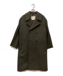MACKINTOSH×BEAMS F（マッキントッシュ×ビームスエフ）の古着「別注CAWDOR ライトメルトン ロングコート」｜ブラウン