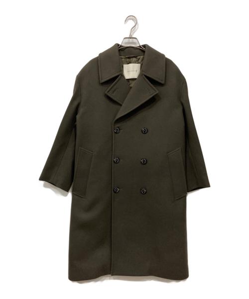 MACKINTOSH（マッキントッシュ）MACKINTOSH (マッキントッシュ) BEAMS F (ビームスエフ) 別注CAWDOR ライトメルトン ロングコート ブラウン サイズ:34の古着・服飾アイテム