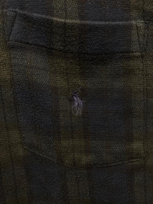 POLO RALPH LAUREN（ポロ・ラルフローレン）POLO RALPH LAUREN (ポロ・ラルフローレン) チェックネルシャツ ネイビー×グリーン サイズ:Sの古着・服飾アイテム