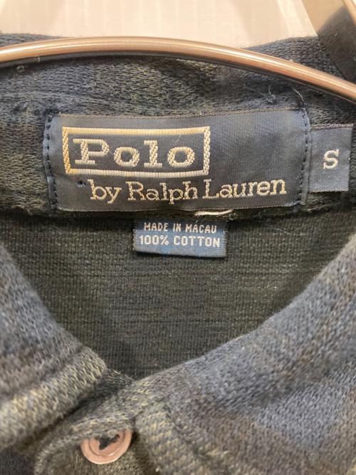 POLO RALPH LAUREN（ポロ・ラルフローレン）POLO RALPH LAUREN (ポロ・ラルフローレン) チェックネルシャツ ネイビー×グリーン サイズ:Sの古着・服飾アイテム