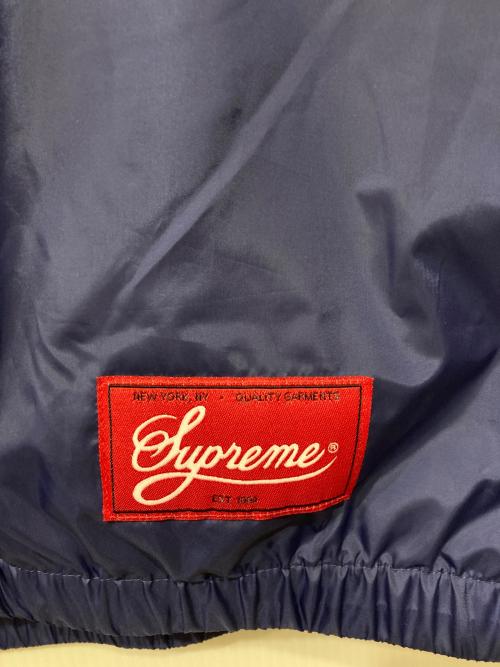 SUPREME（シュプリーム）Supreme (シュプリーム) フーデッドウォームアップオウルオーバー ネイビー×レッド サイズ:Lの古着・服飾アイテム