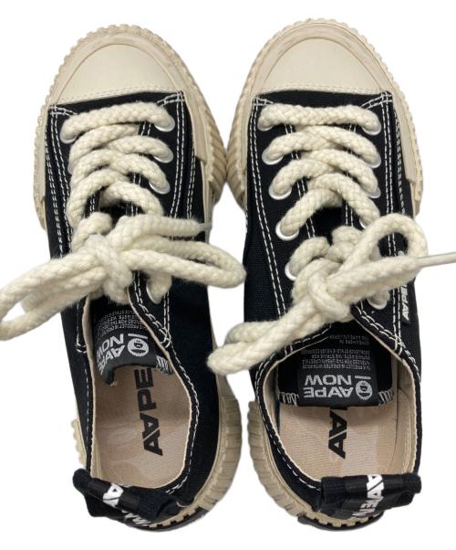 Aape BY A BATHING APE（エーエイプ バイ アベイシングエイプ）AAPE BY A BATHING APE (エーエイプ バイ アベイシングエイプ) ローカットスニーカー ホワイト×ブラック サイズ:26cmの古着・服飾アイテム