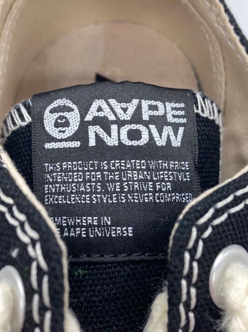 Aape BY A BATHING APE（エーエイプ バイ アベイシングエイプ）AAPE BY A BATHING APE (エーエイプ バイ アベイシングエイプ) ローカットスニーカー ホワイト×ブラック サイズ:26cmの古着・服飾アイテム