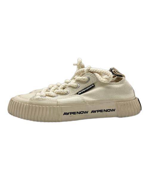Aape BY A BATHING APE（エーエイプ バイ アベイシングエイプ）AAPE BY A BATHING APE (エーエイプ バイ アベイシングエイプ) ローカットスニーカー アイボリー サイズ:25cmの古着・服飾アイテム