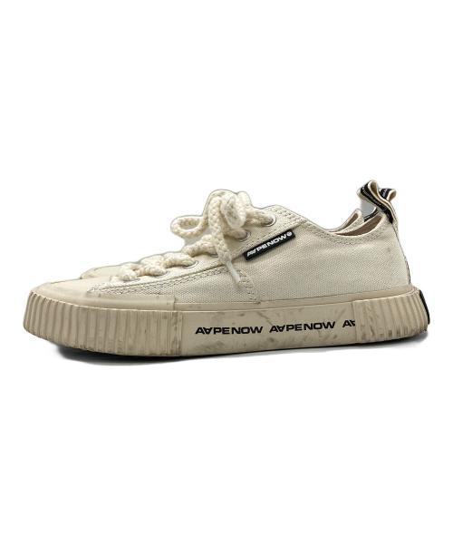 Aape BY A BATHING APE（エーエイプ バイ アベイシングエイプ）AAPE BY A BATHING APE (エーエイプ バイ アベイシングエイプ) ローカットスニーカー アイボリー サイズ:29cmの古着・服飾アイテム