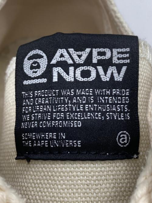 Aape BY A BATHING APE（エーエイプ バイ アベイシングエイプ）AAPE BY A BATHING APE (エーエイプ バイ アベイシングエイプ) ローカットスニーカー アイボリー サイズ:29cmの古着・服飾アイテム