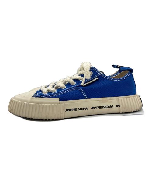 Aape BY A BATHING APE（エーエイプ バイ アベイシングエイプ）AAPE BY A BATHING APE (エーエイプ バイ アベイシングエイプ) ローカットスニーカー ホワイト×ブルー サイズ:28cmの古着・服飾アイテム