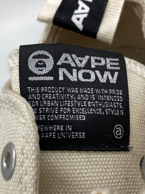 Aape BY A BATHING APE（エーエイプ バイ アベイシングエイプ）AAPE BY A BATHING APE (エーエイプ バイ アベイシングエイプ) ローカットスニーカー ホワイト サイズ:29cmの古着・服飾アイテム