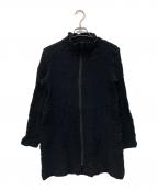 me ISSEY MIYAKEミーイッセイ ミヤケ）の古着「ワッシャー加工ジップジャケット」｜ブラック