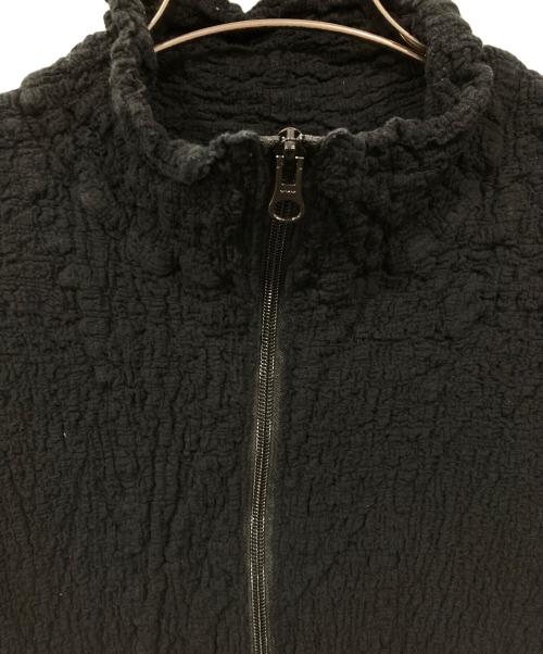 me ISSEY MIYAKE（ミーイッセイ ミヤケ）me ISSEY MIYAKE (ミーイッセイ ミヤケ) ワッシャー加工ジップジャケット ブラック サイズ:Freeの古着・服飾アイテム