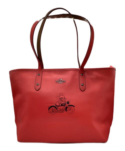 COACH（コーチ）COACH (コーチ) DISNEY (ディズニー) トートバッグ レッドの古着・服飾アイテム